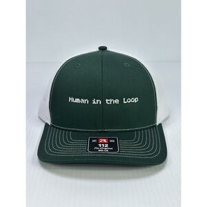 Human In The Loop Green Richardson 112 Trucker Hat‎ Snapback Mesh Back 6 Panel